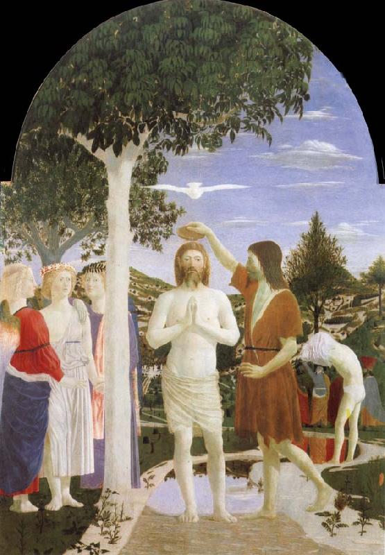 Piero della Francesca Baptism of Christ France oil painting art